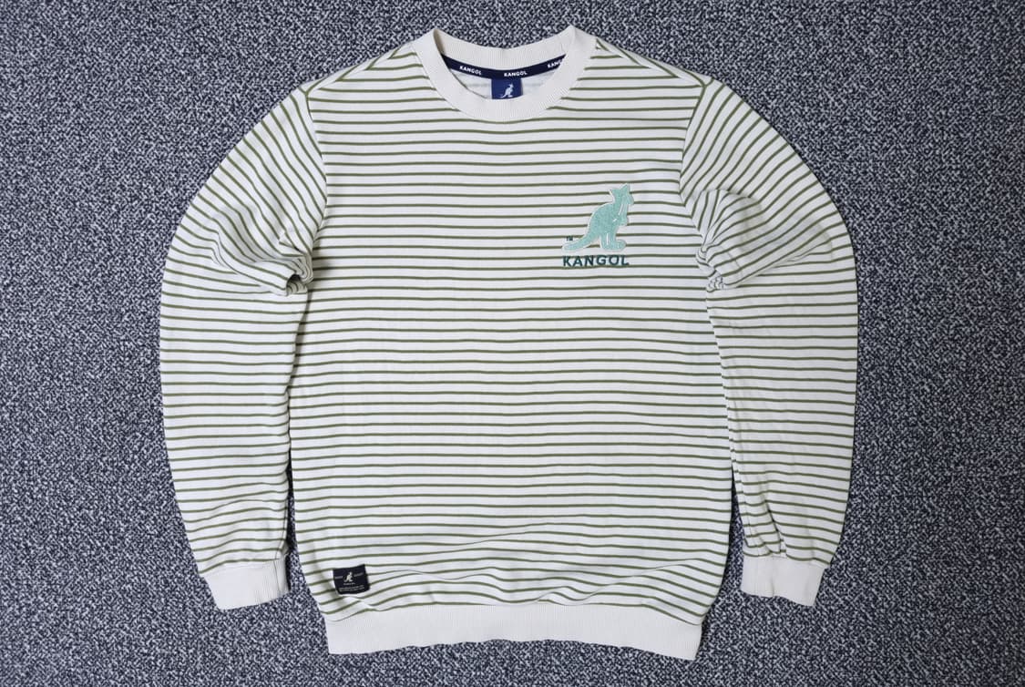 [무료배송][155]캉골 키즈 스트라이프 맨투맨 긴팔티 상품이미지1