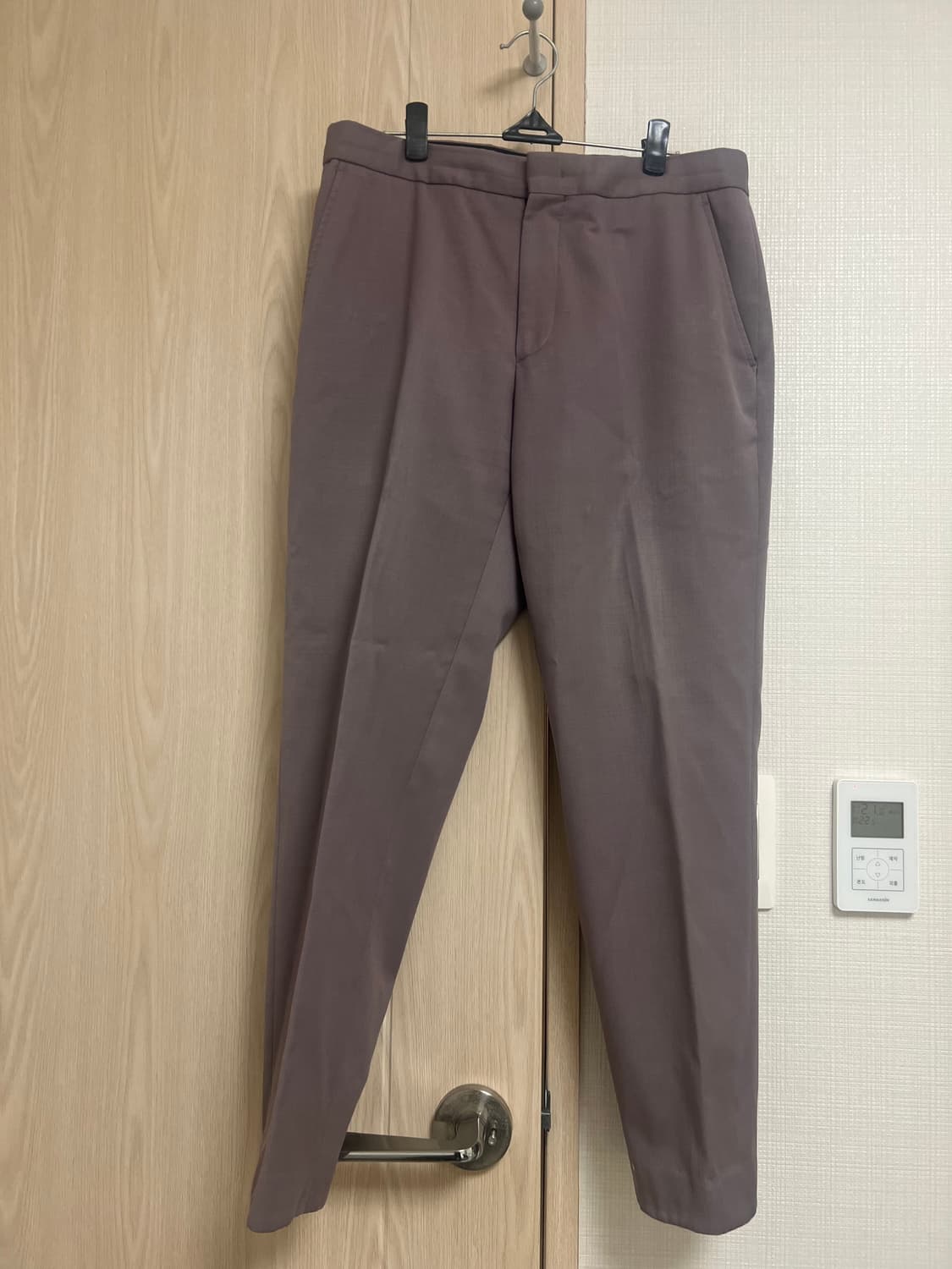 Mngu/16fw 팥죽색 인디핑크 슬랙스/S 상품이미지1