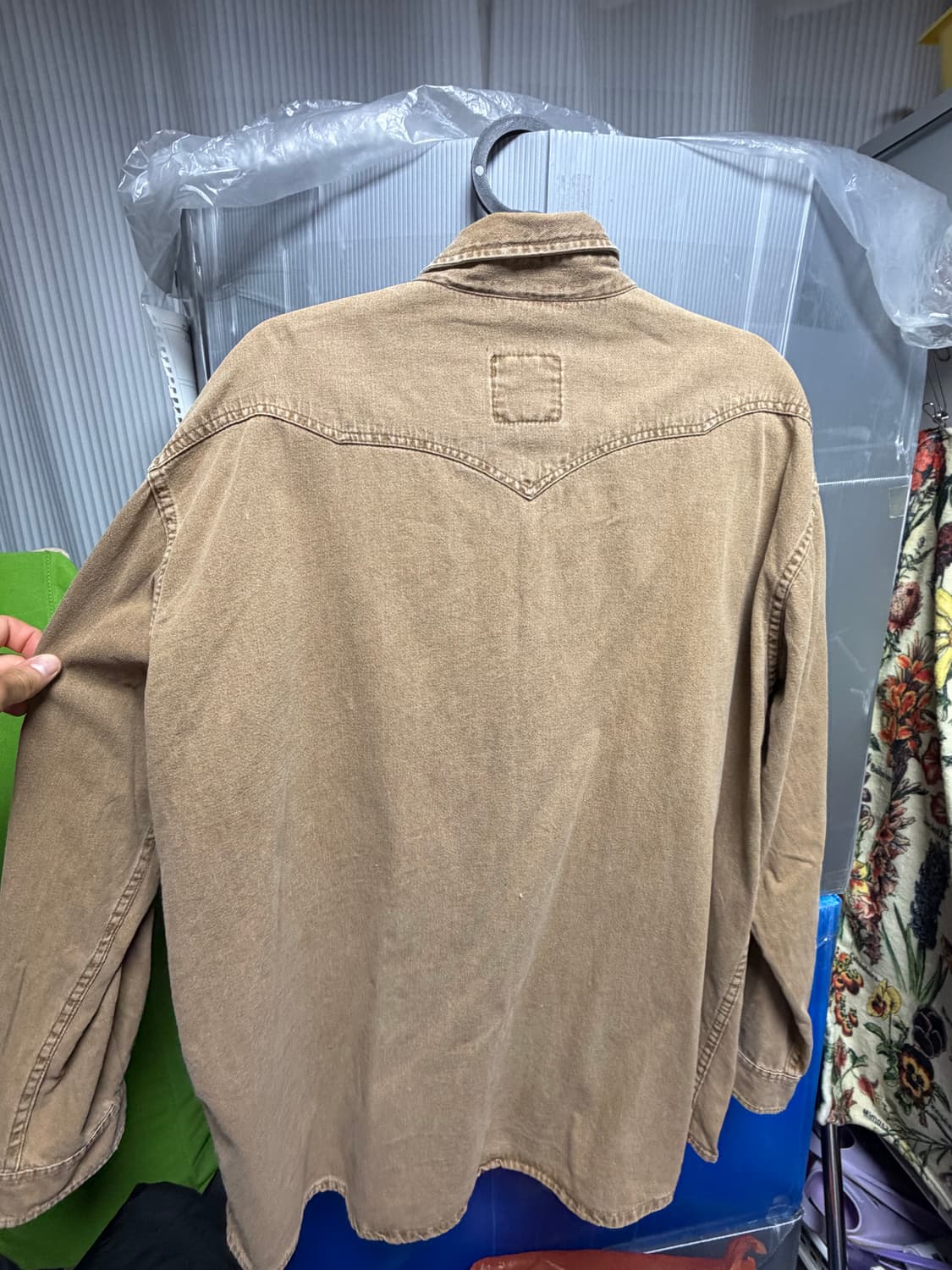Vintage 웨스턴 브라운 셔츠 상품이미지3