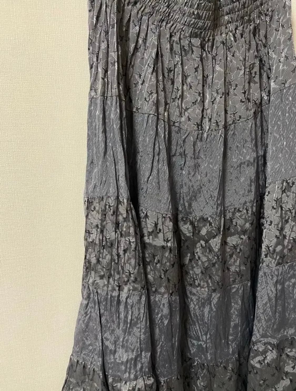 빈티지 모리걸 밴딩 롱 스커트 상품이미지2