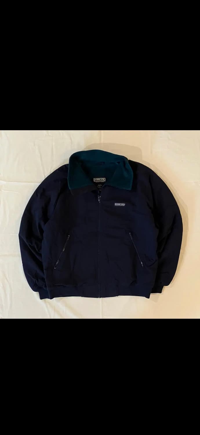 급처)90s 랜즈 엔드 파타고니아 st 플리스 봄버 자켓 네이비 상품이미지1