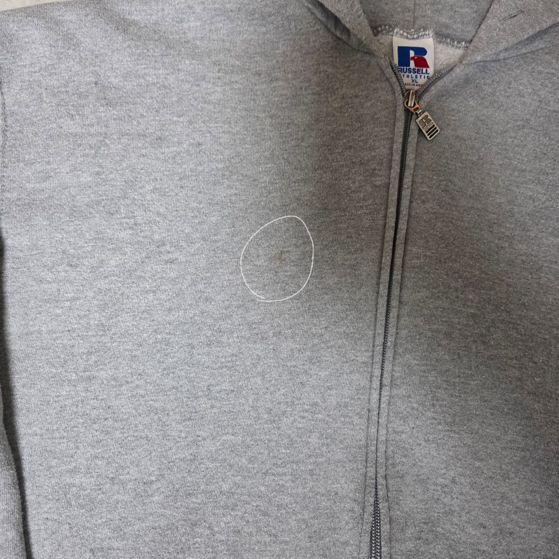 [XL] 90s 러셀 애슬레틱 후드집업 헤더 그레이 ver. 롱 상품이미지3