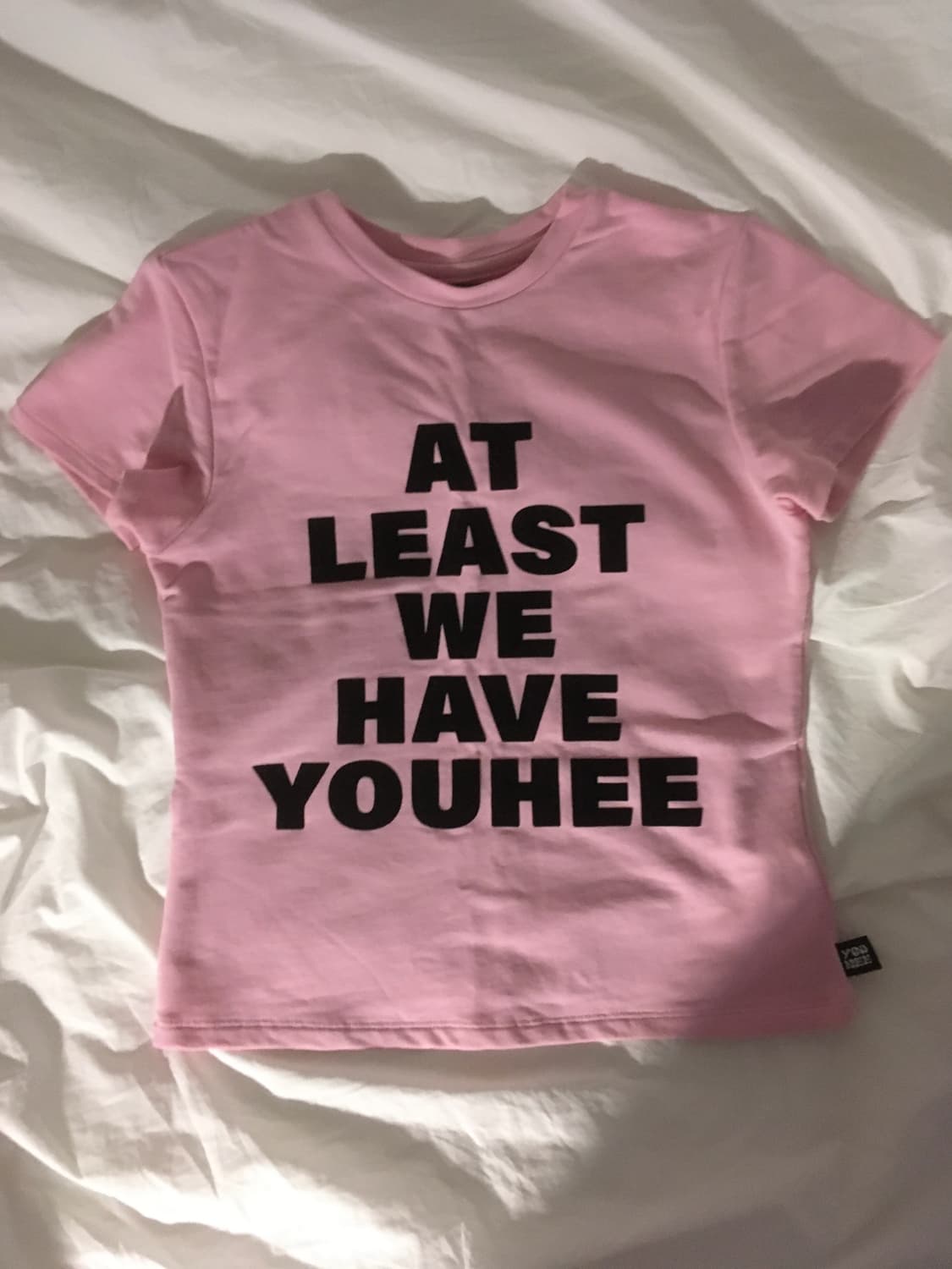 유희 LETTERING T-SHIRT PINK 상품이미지3