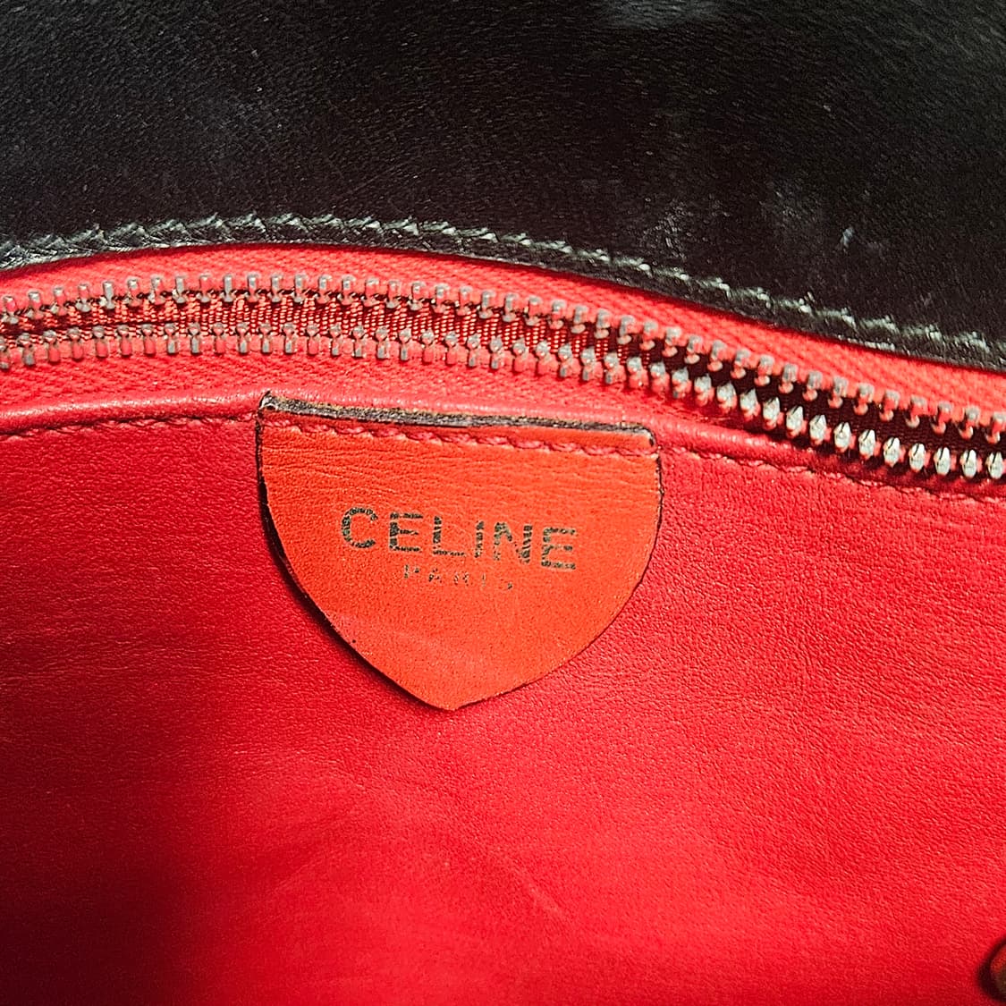 올드셀린 마차백 블랙/내부레드 상품이미지5