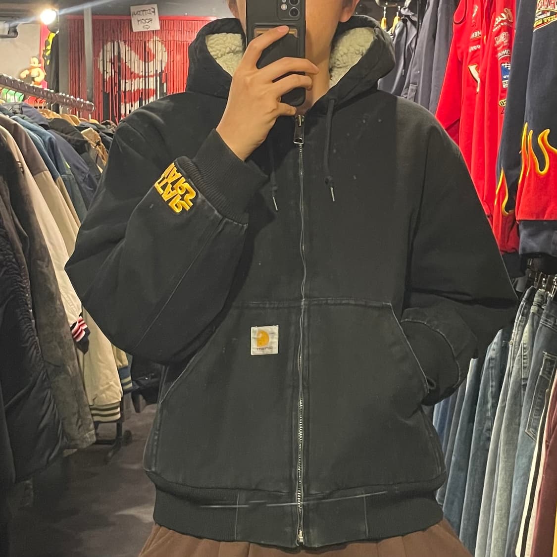 [IM] carhartt 칼하트 오리지널 블랙 후드 액티브자켓 상품이미지2