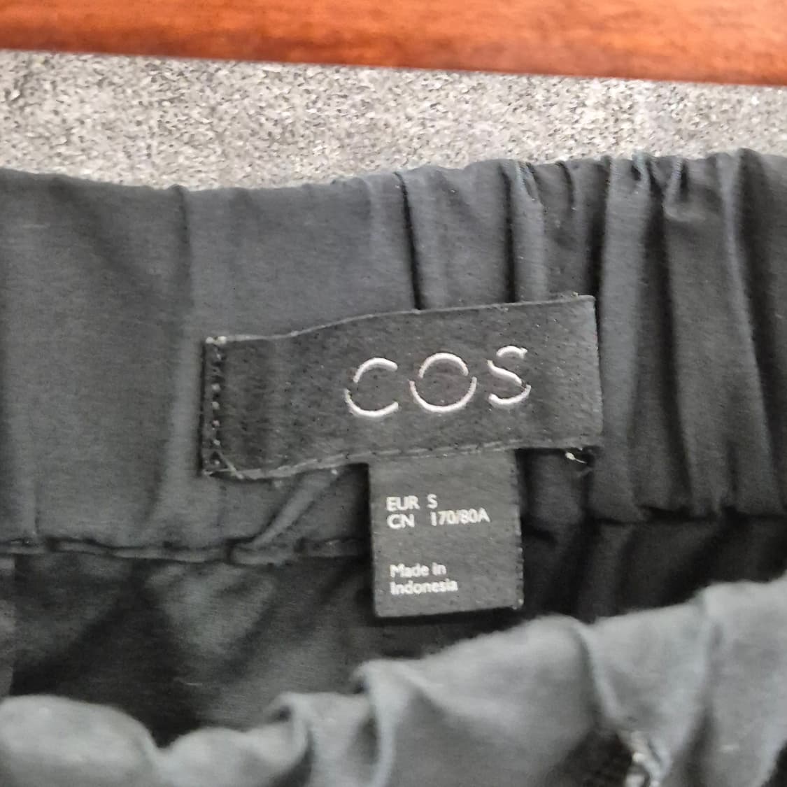 COS / 블랙 밴딩 팬츠 S 상품이미지5