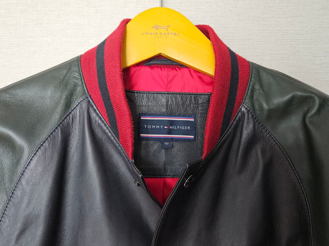 타미힐피거 가죽 스타디움 바시티 가죽점퍼 가죽자켓 100 상품이미지7