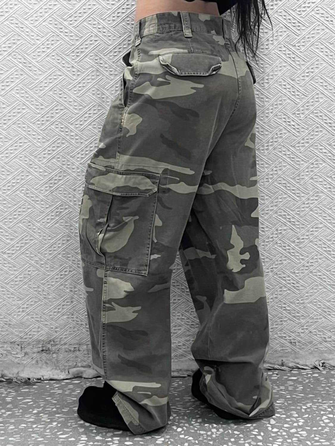 빈티지 밀리터리 카모플라주 카고팬츠 34인치 C08917 상품이미지2