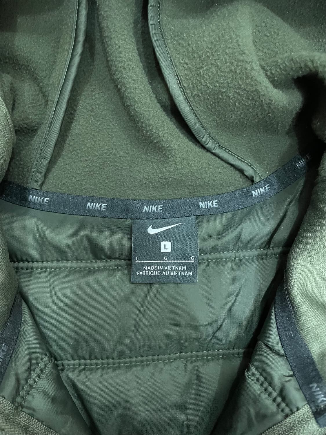 나이키 써마 윈터라이즈 풀집 후드 집업 자켓 카키 상품이미지6