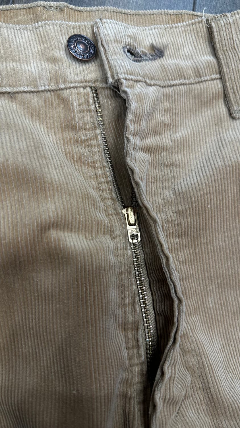 80s 리바이스 519 코듀로이 화이트탭 34 상품이미지4