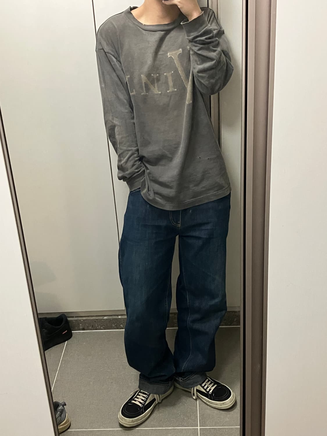 (착샷) 2000's 베이프 OG 프린팅 바지 상품이미지3