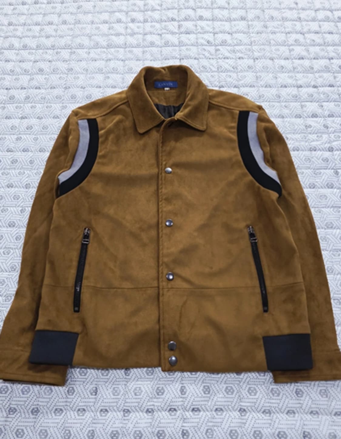 랑방 LANVIN 한섬 남성 스웨이드 자켓100 상품이미지3