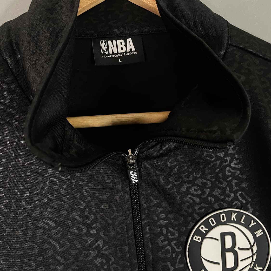 NBA 브루클린 뉴욕 트랙탑 져지 블랙 L [091704] 상품이미지8