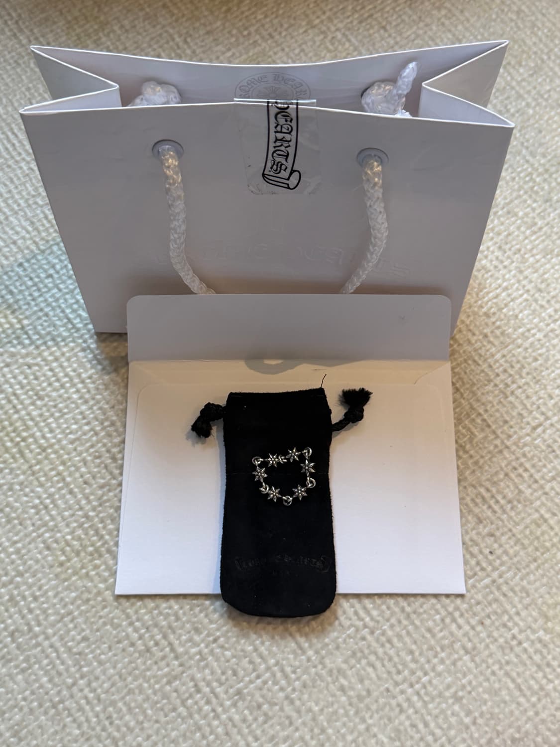 [L] 크롬하츠 타이니 스타 링크 링  새상품 풀구성 상품이미지3