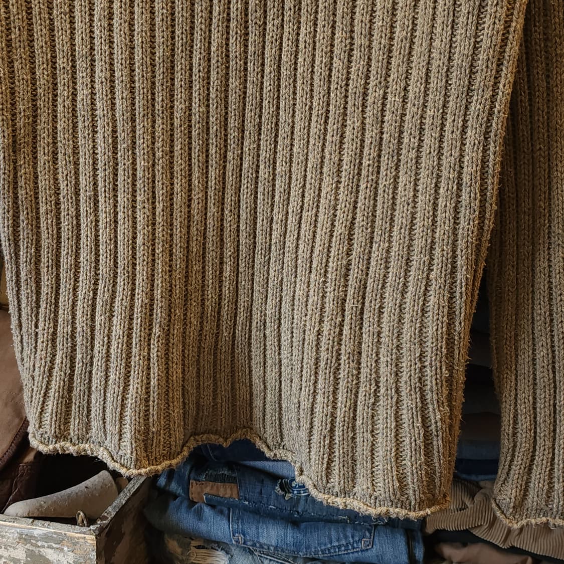 90s 폴로 스포츠 코튼 니트 골지 스웨터 105 빅사이즈 상품이미지8