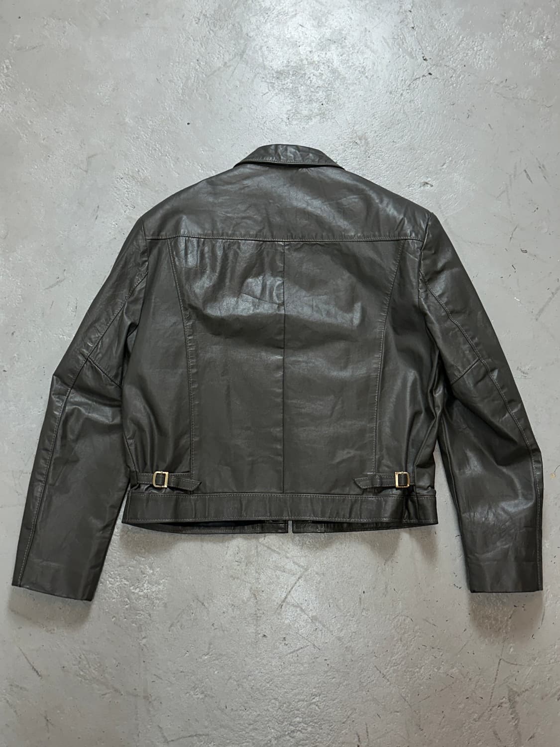 80's 시어스 크롭 레더자켓 빈티지 레더 자켓 상품이미지4