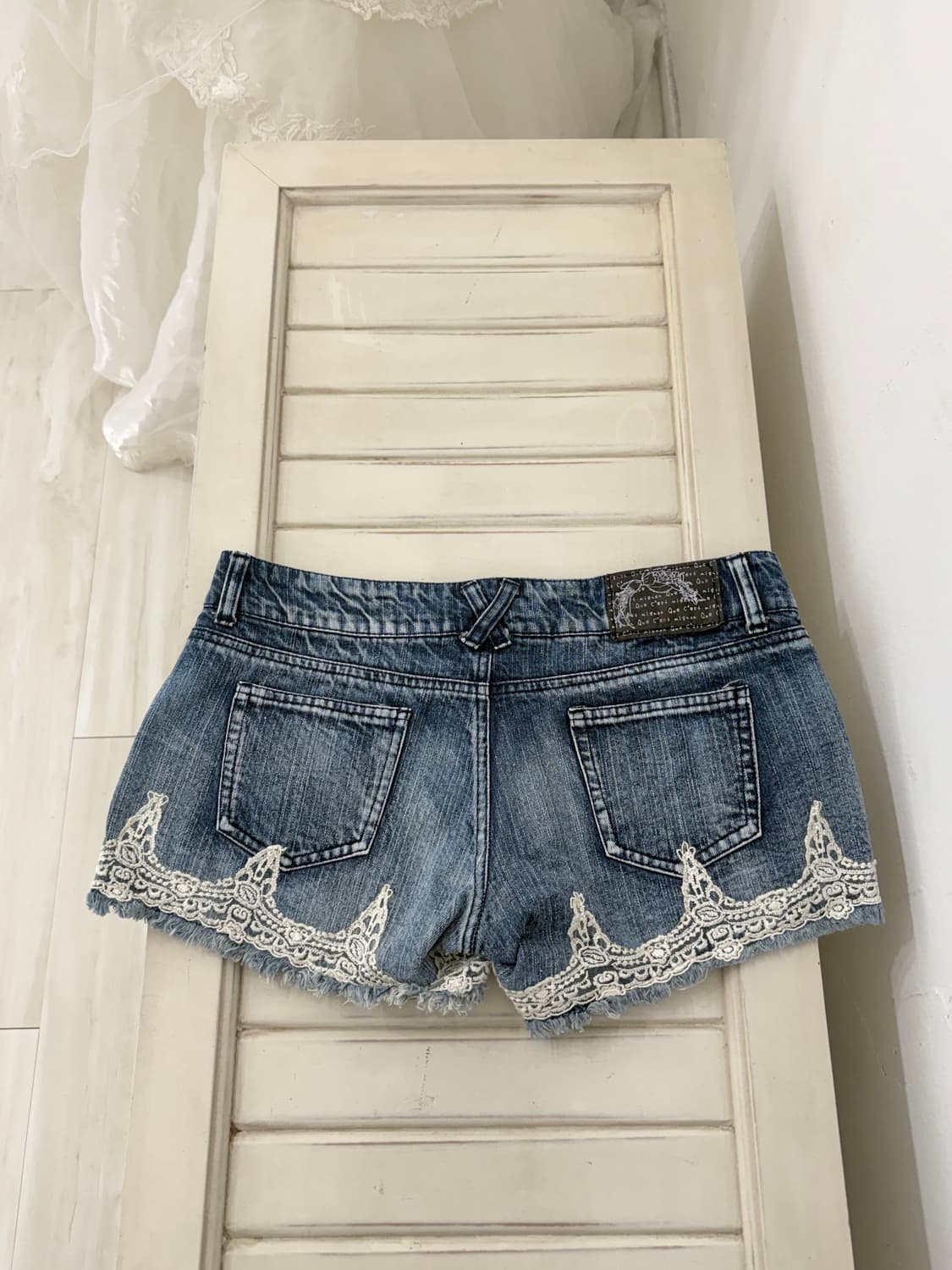 Fairy lace point short denim pants  상품이미지9