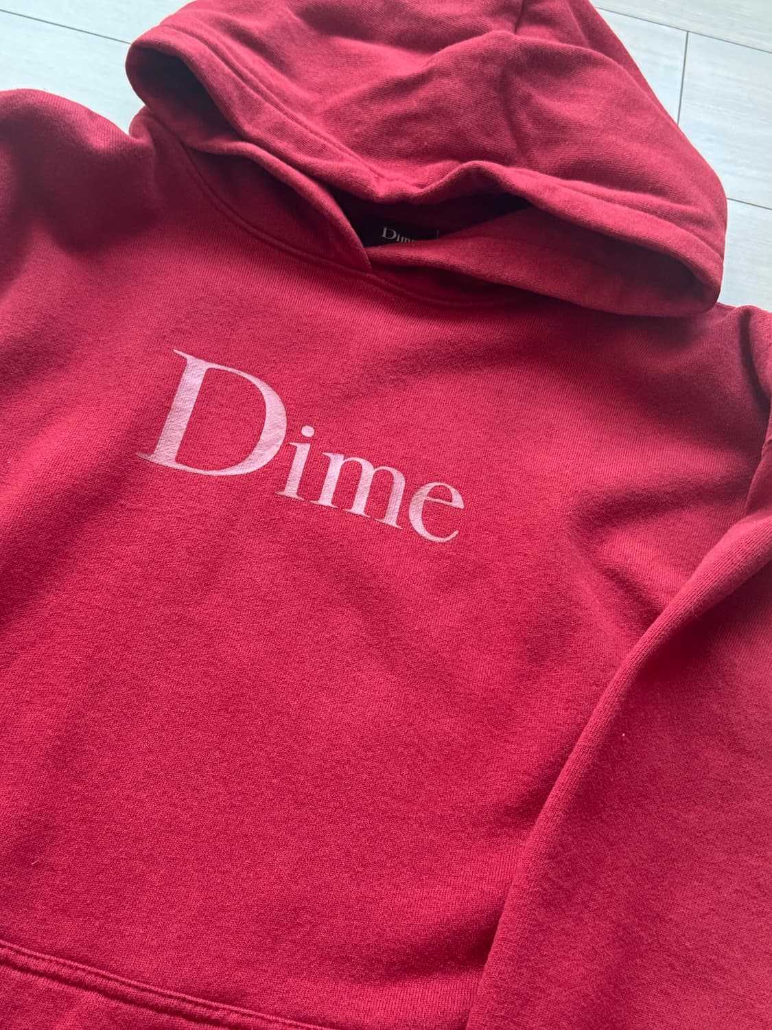 다임 dime 후드티 와인 / 레드 L 상품이미지2