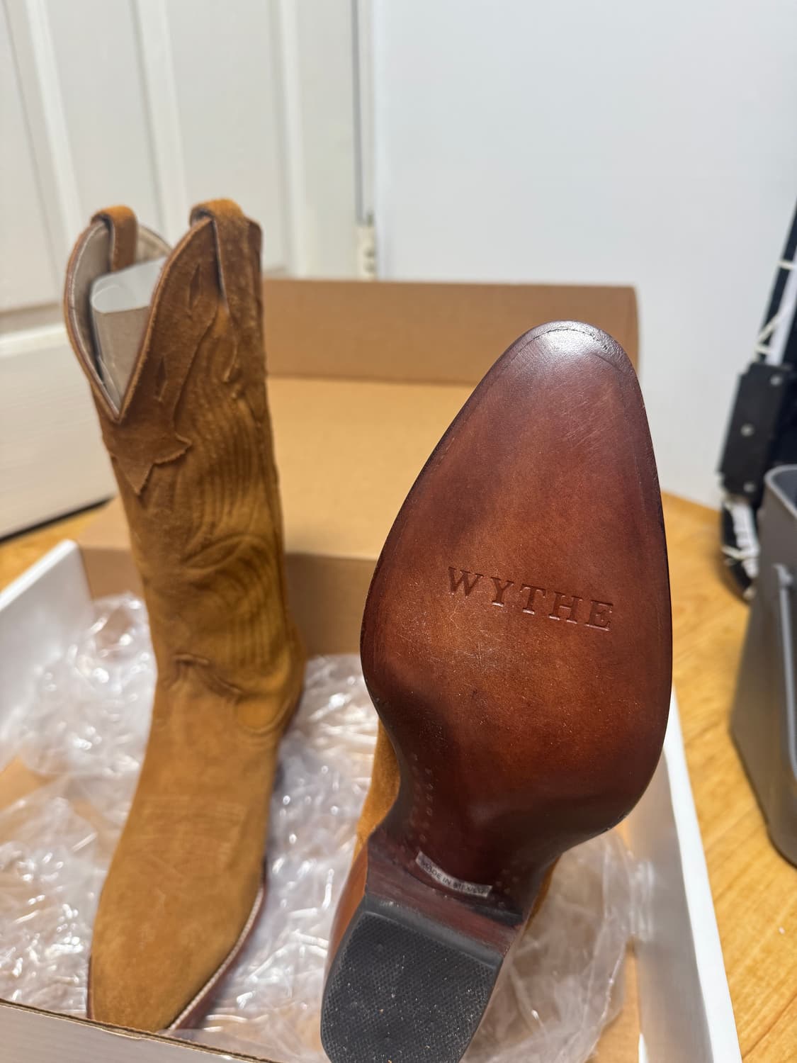 Wythe 스너프 스웨이드 웨스턴 부츠 7D 상품이미지4