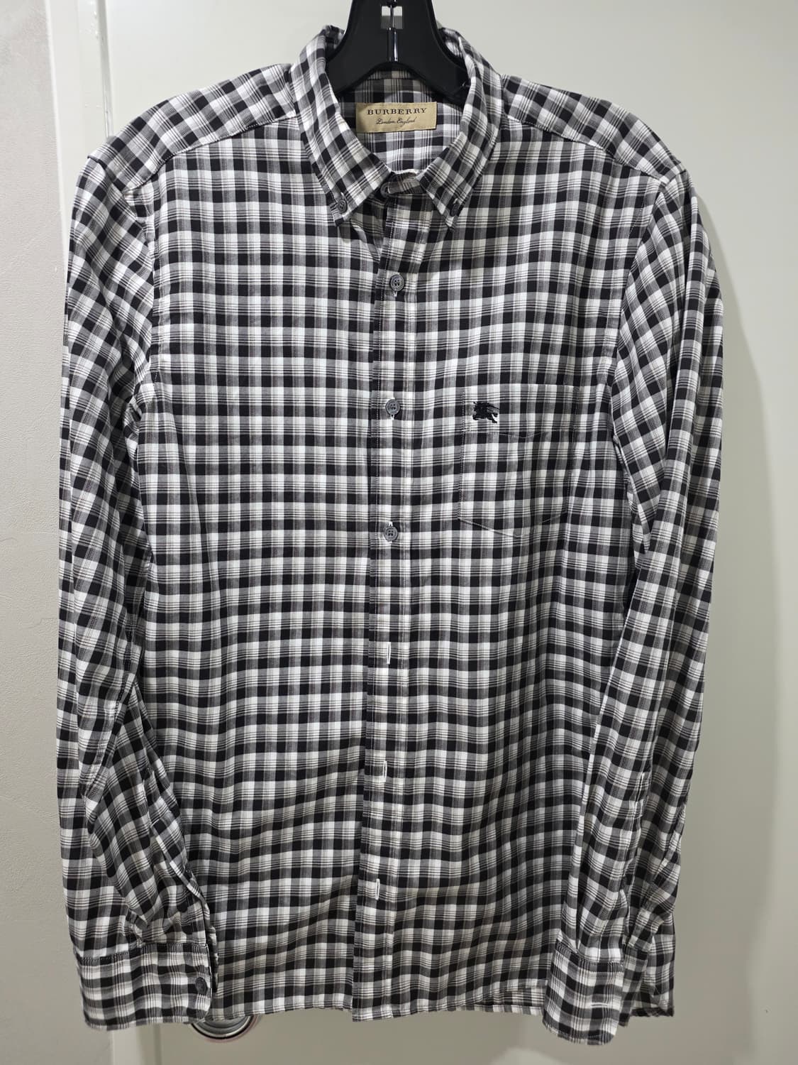 버버리 블랙/화이트 체크 남방 상품이미지1