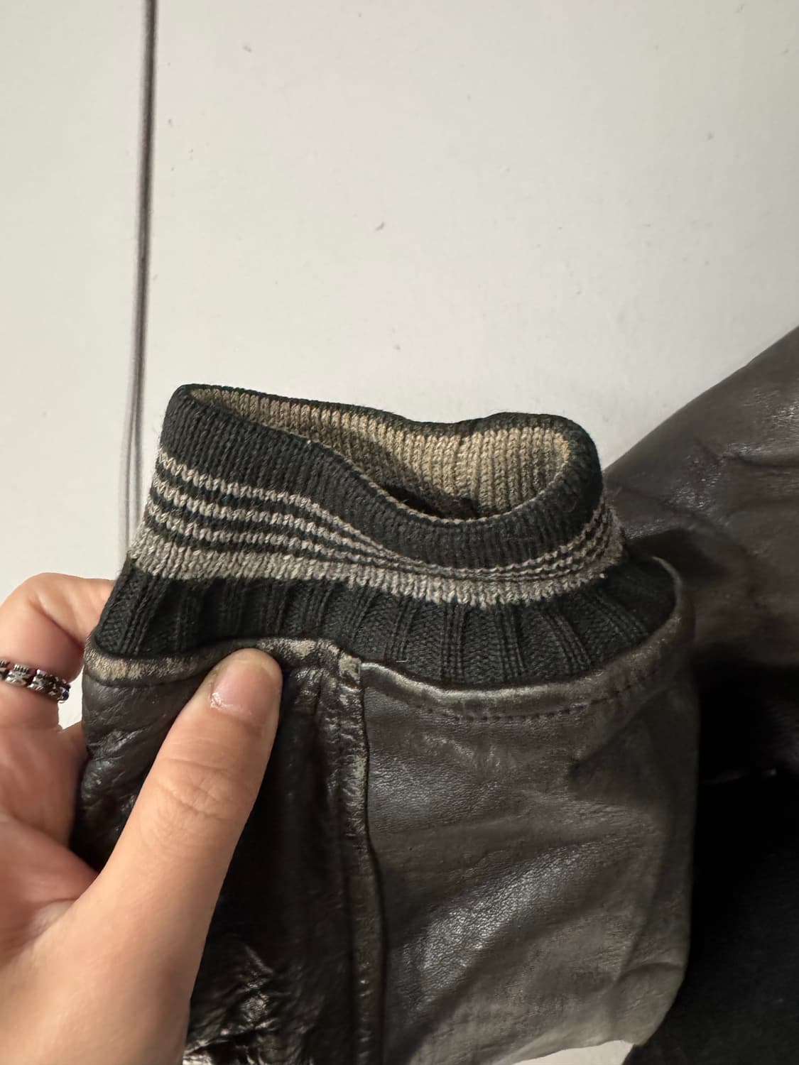 90s Men's BIGI 맨즈비기 레터링 울 바시티자켓 상품이미지6