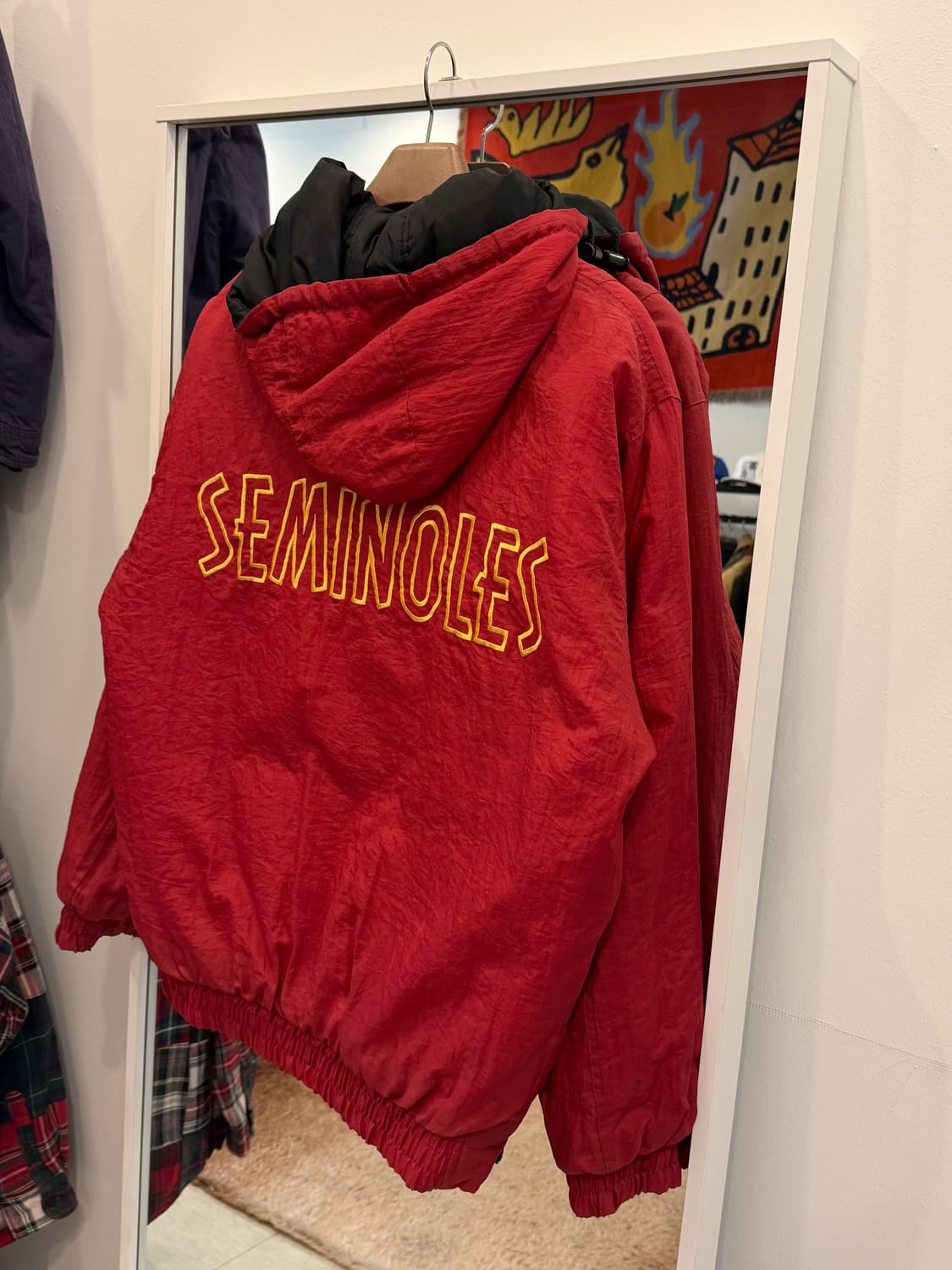 90s Pro Player NFL 플로리다 세미놀즈 리버서블 패딩 아노락 상품이미지3