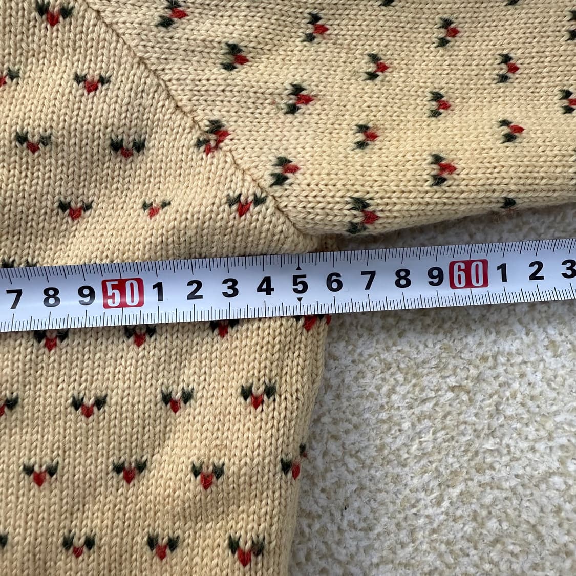 [실측확인] 빈티지 울 노르딕 패턴 가디건 0119T1 상품이미지5