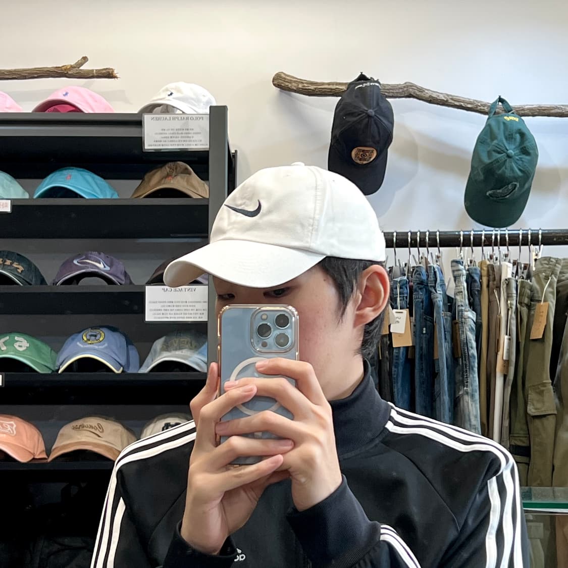 [OS/정품] 나이키 화이트 남여공용 볼캡모자
 상품이미지1