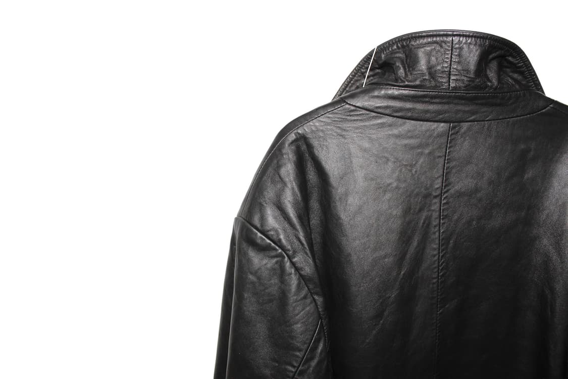 1990s 바나나리퍼블릭 카우레더 코트 상품이미지8