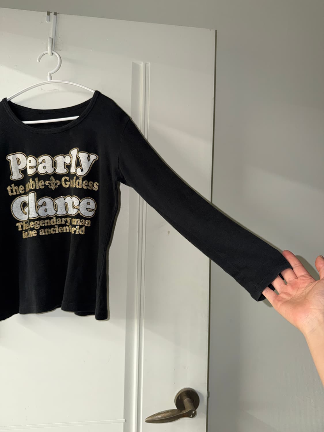 일본빈티지 y2k 레터링 롱슬리브 상품이미지4