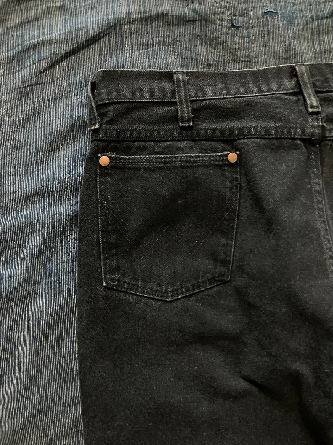 🇺🇸 90s USA 빈티지 랭글러 936WBK 블랙 데님 팬츠 상품이미지5