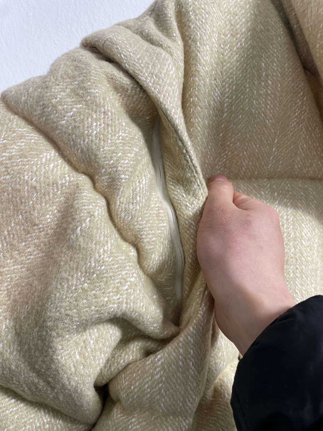 (새상품) 블러썸 에이치 컴퍼니 아이보리 울 숏패딩 (on.35)     상품이미지4