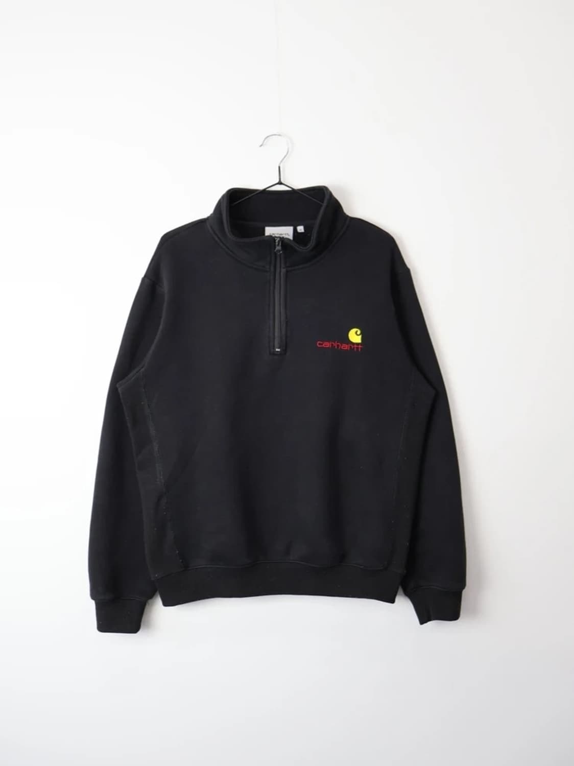 Carhartt WIP Black Half Zip Sweatshirt 상품이미지4