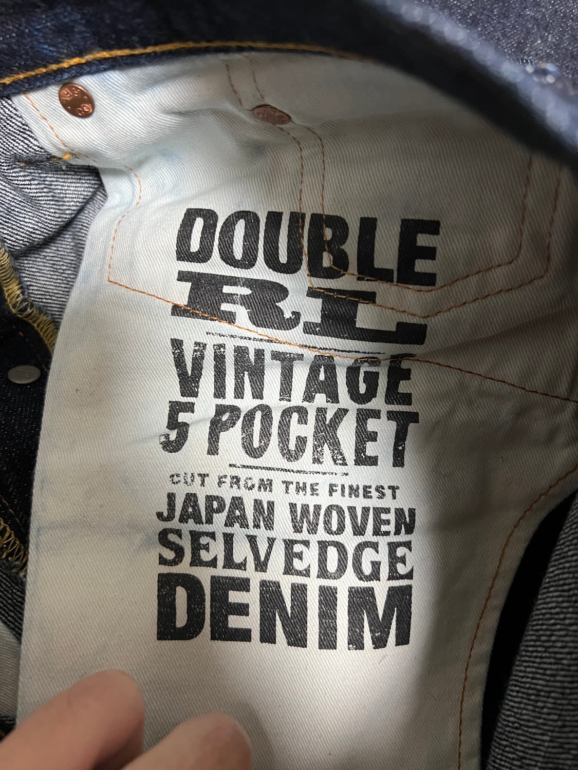 택포30) RRL 더블알엘 빈티지 파이브포켓 30x30 원워시 셀비지진 상품이미지6