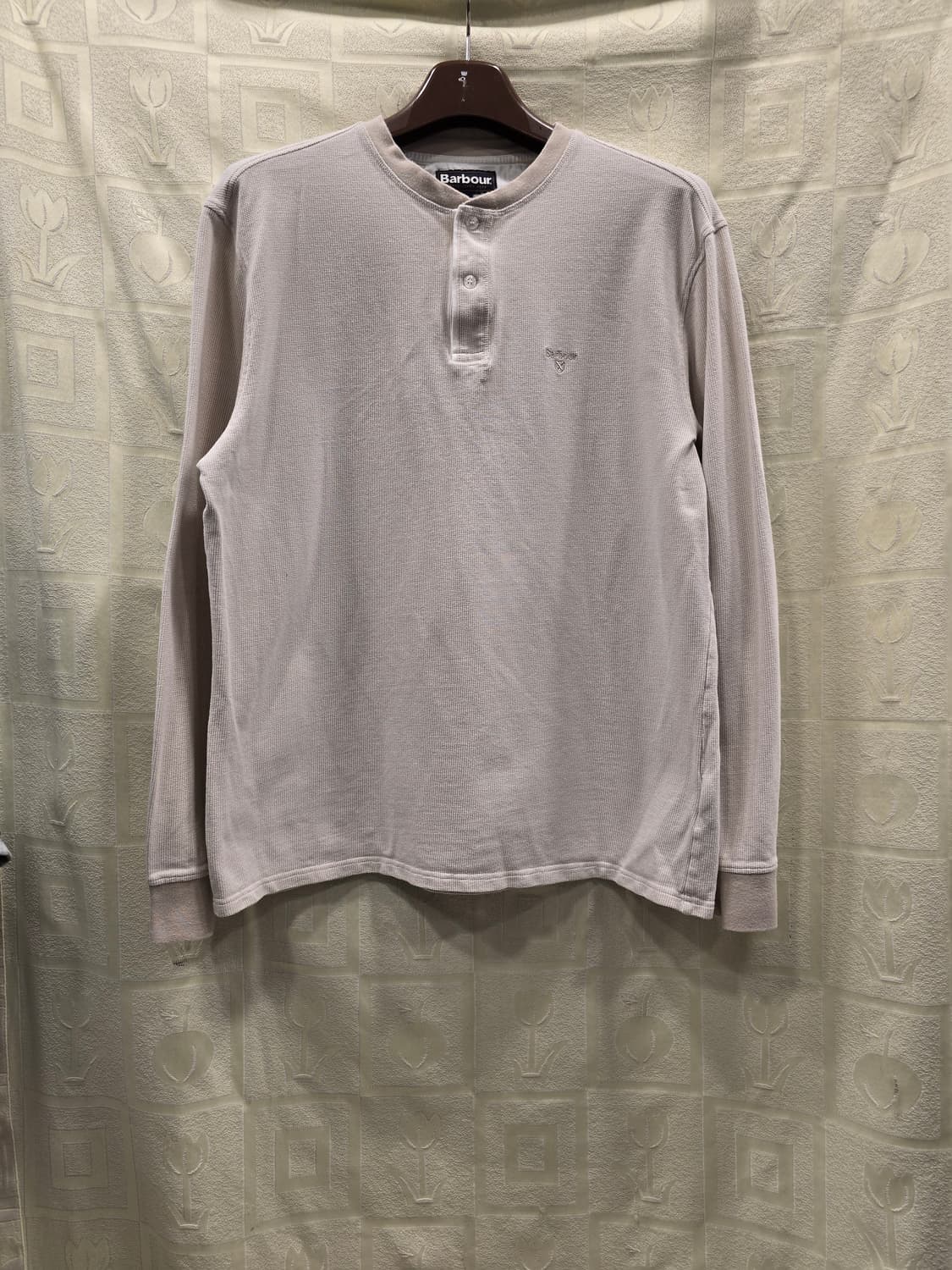 바버 헨리넥 긴팔 기모 티셔츠 XL(105) 상품이미지1