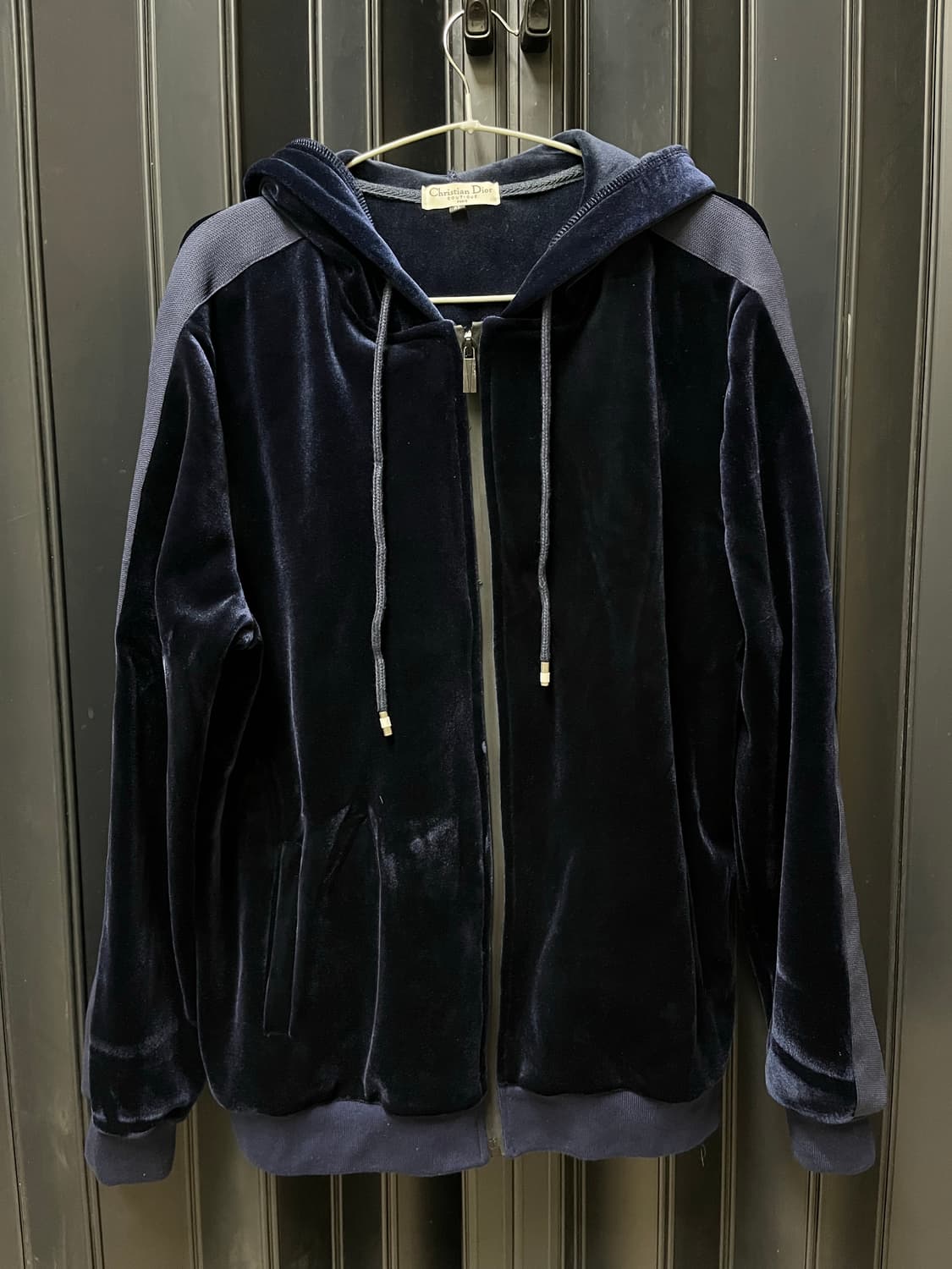 디올 네이비 벨벳 트레이닝복 셋업 상품이미지2