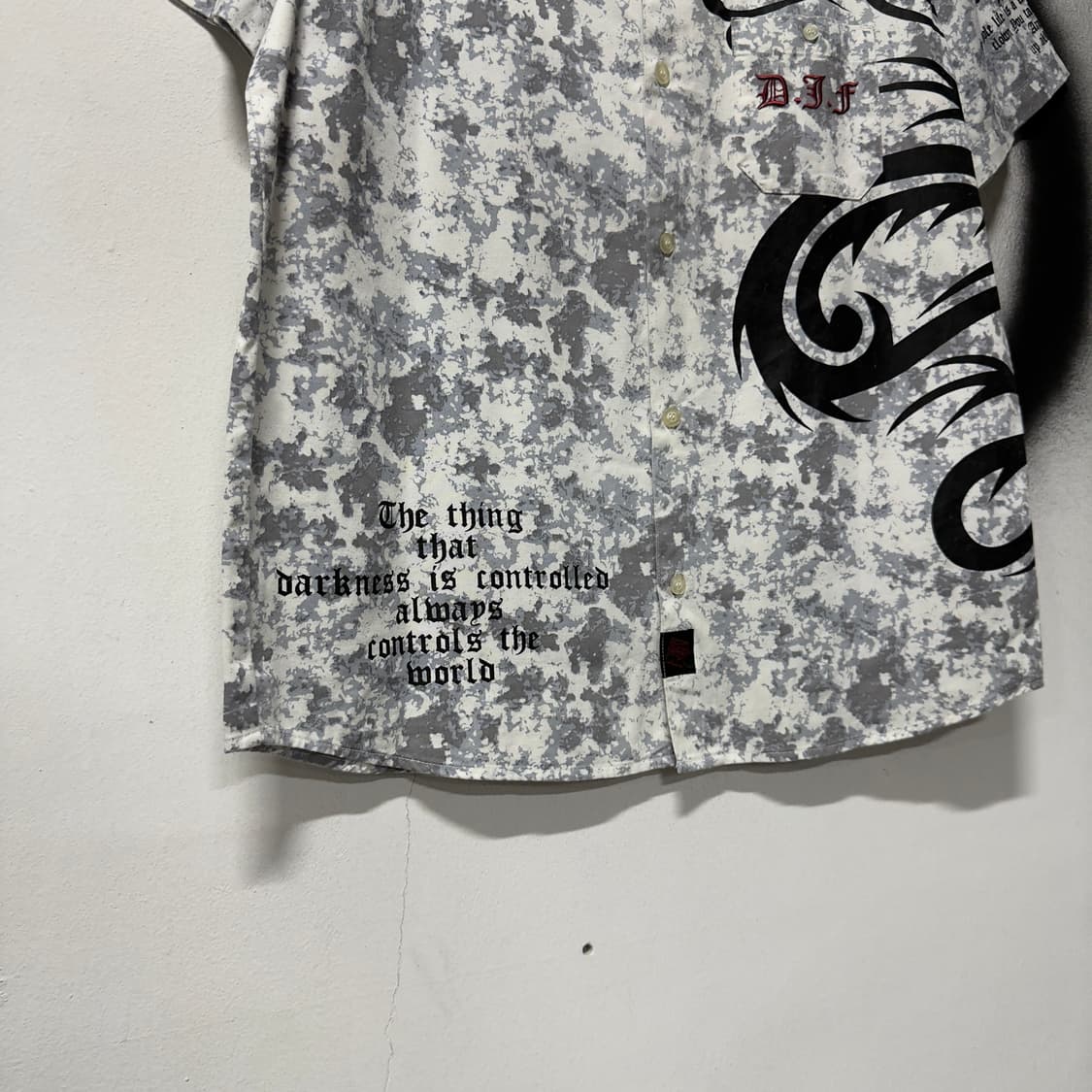 VTG 빈티지 마블 카모 플라주 멀티 프린팅 반팔 셔츠 상품이미지4