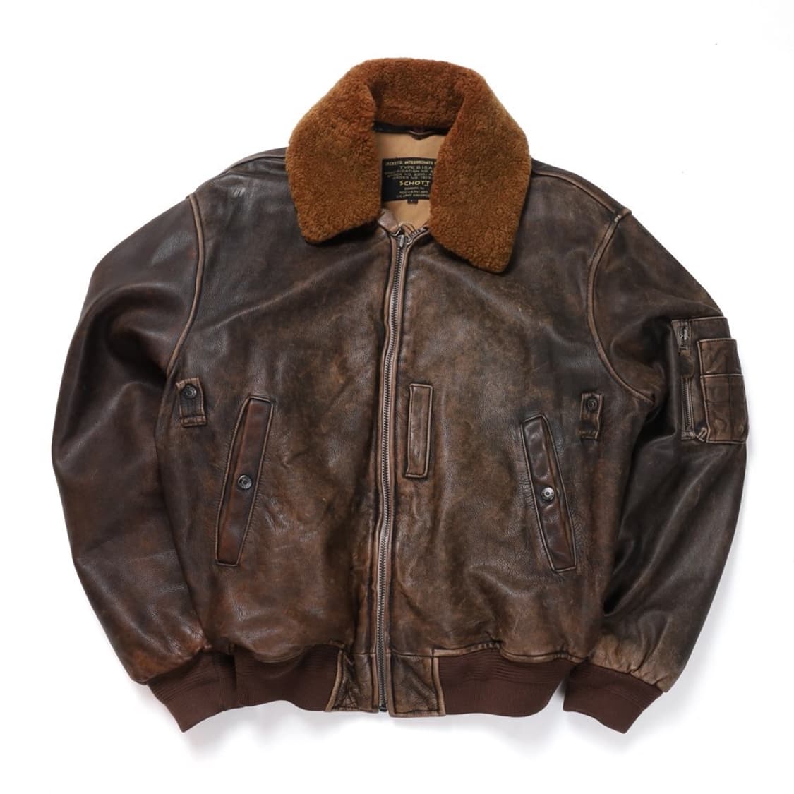 쇼트 Schott Type B-15A Leather Jacket 상품이미지1