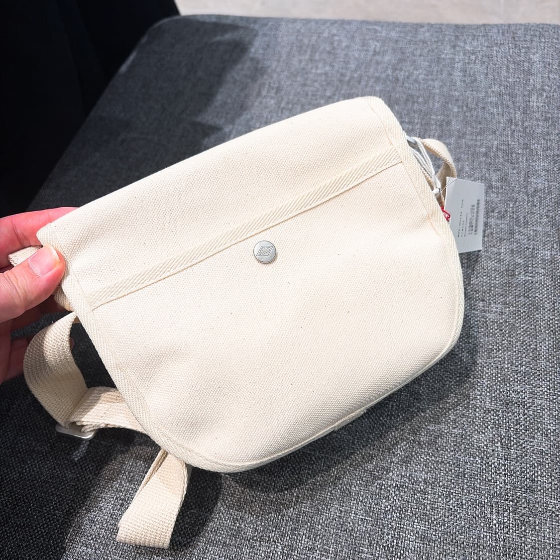 (정품/새상품) DANTON 단톤 공용 코튼 캔버스 숄더백 크로스백 상품이미지5