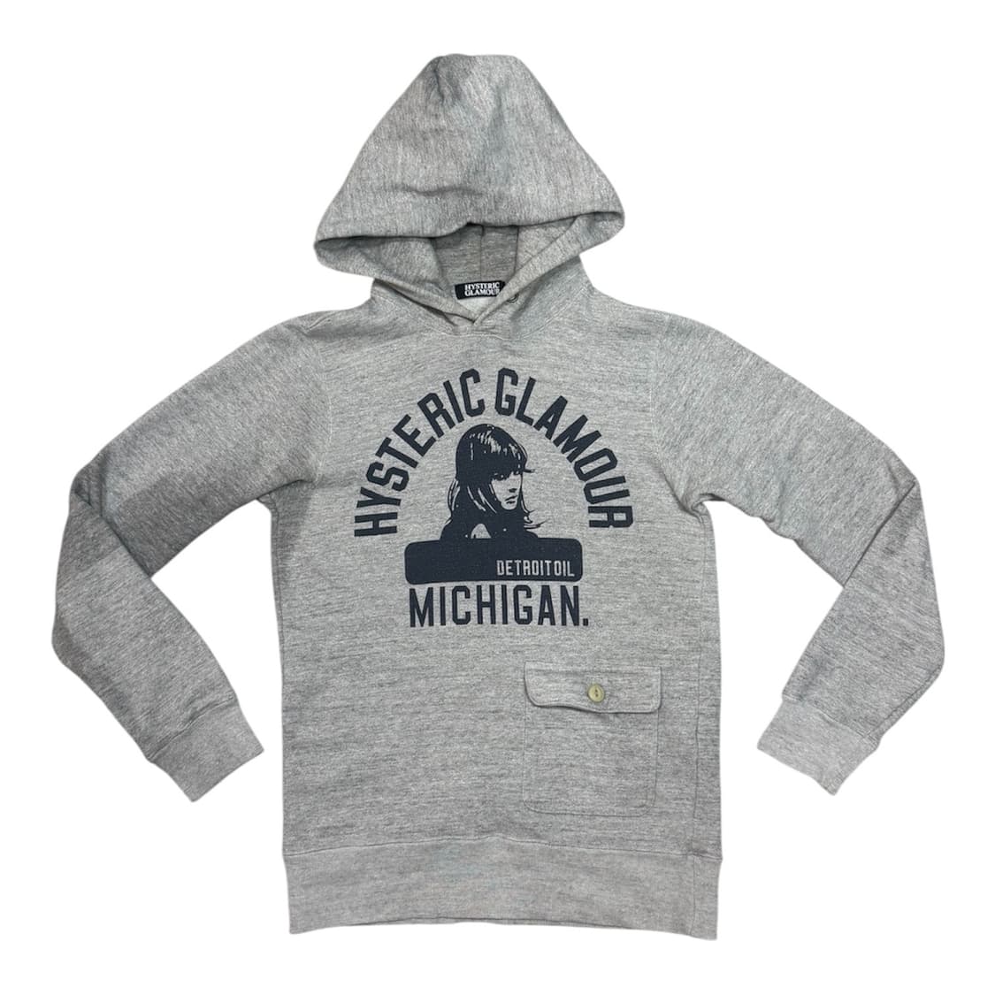 히스테릭 글래머 아카이브 단추 포켓 디테일 후드티 스웨터 상품이미지1