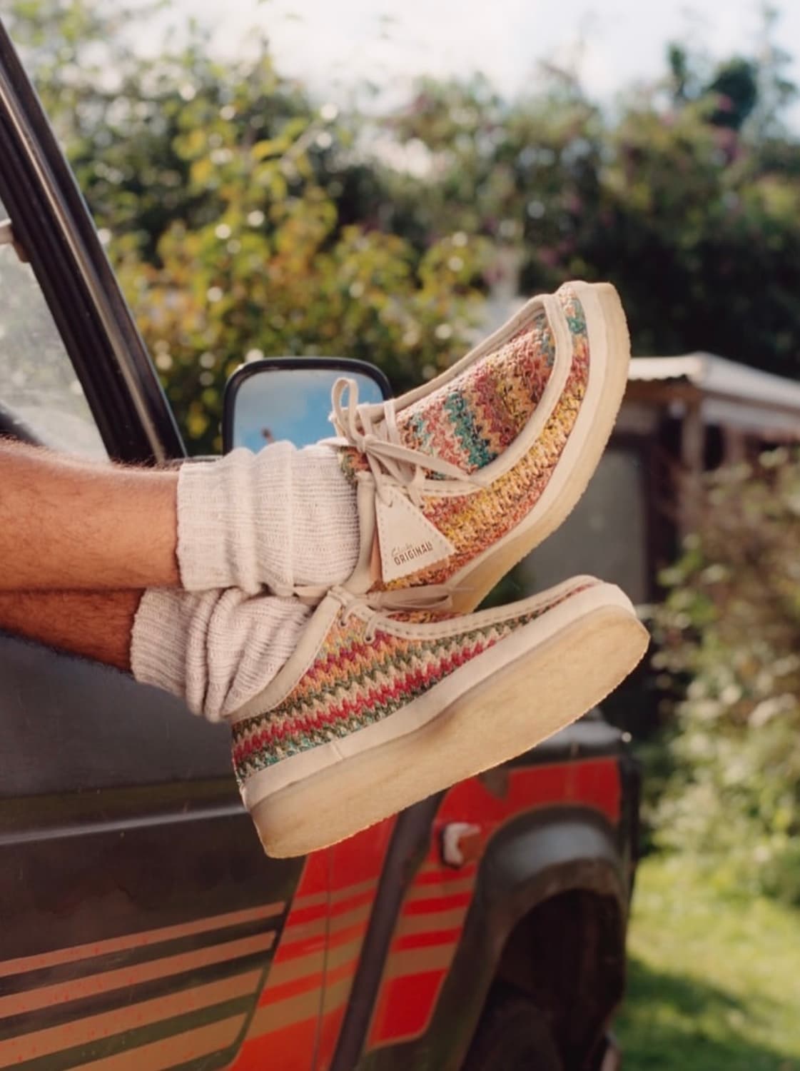 [280] 클락스 왈라비 멀티컬러 라피아(✨새상품/박스파손) 상품이미지1