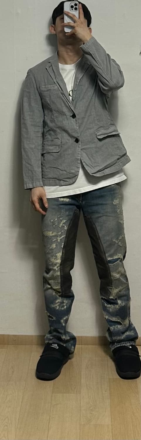 시리즈 코튼린넨 가먼트다잉 블레이저 상품이미지4