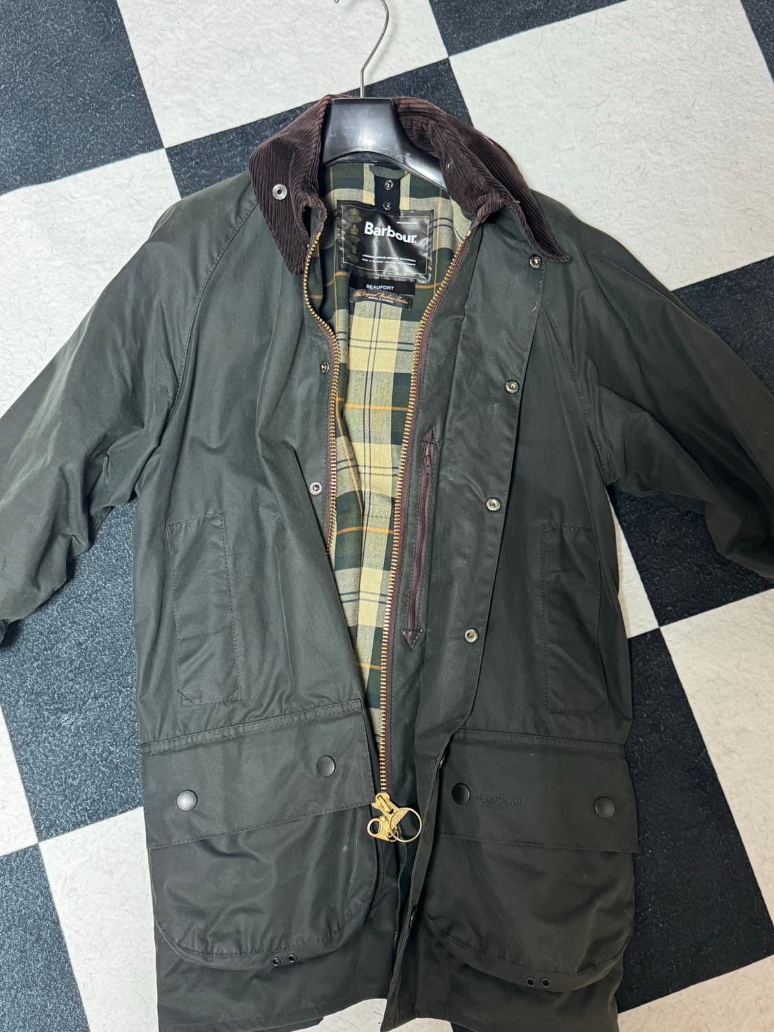 바버 뷰포트 왁스자켓 세이지 (38) 상품이미지1