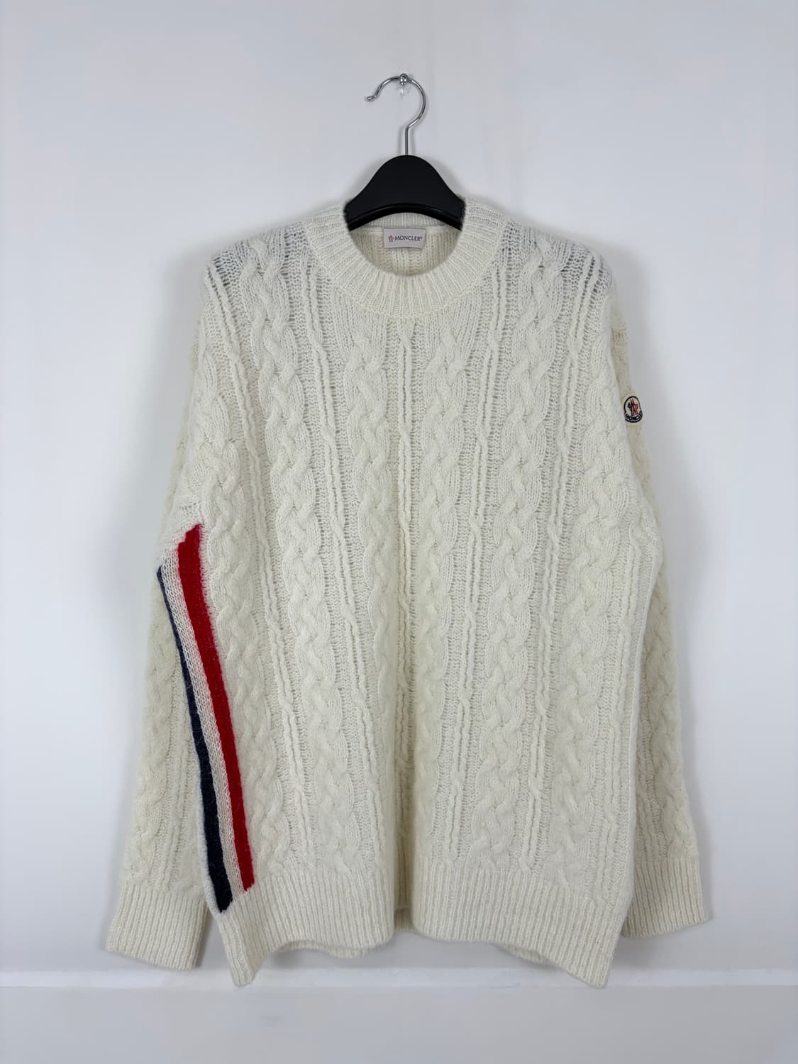 a81) 몽클레어 모헤어 케이블 니트 상품이미지1