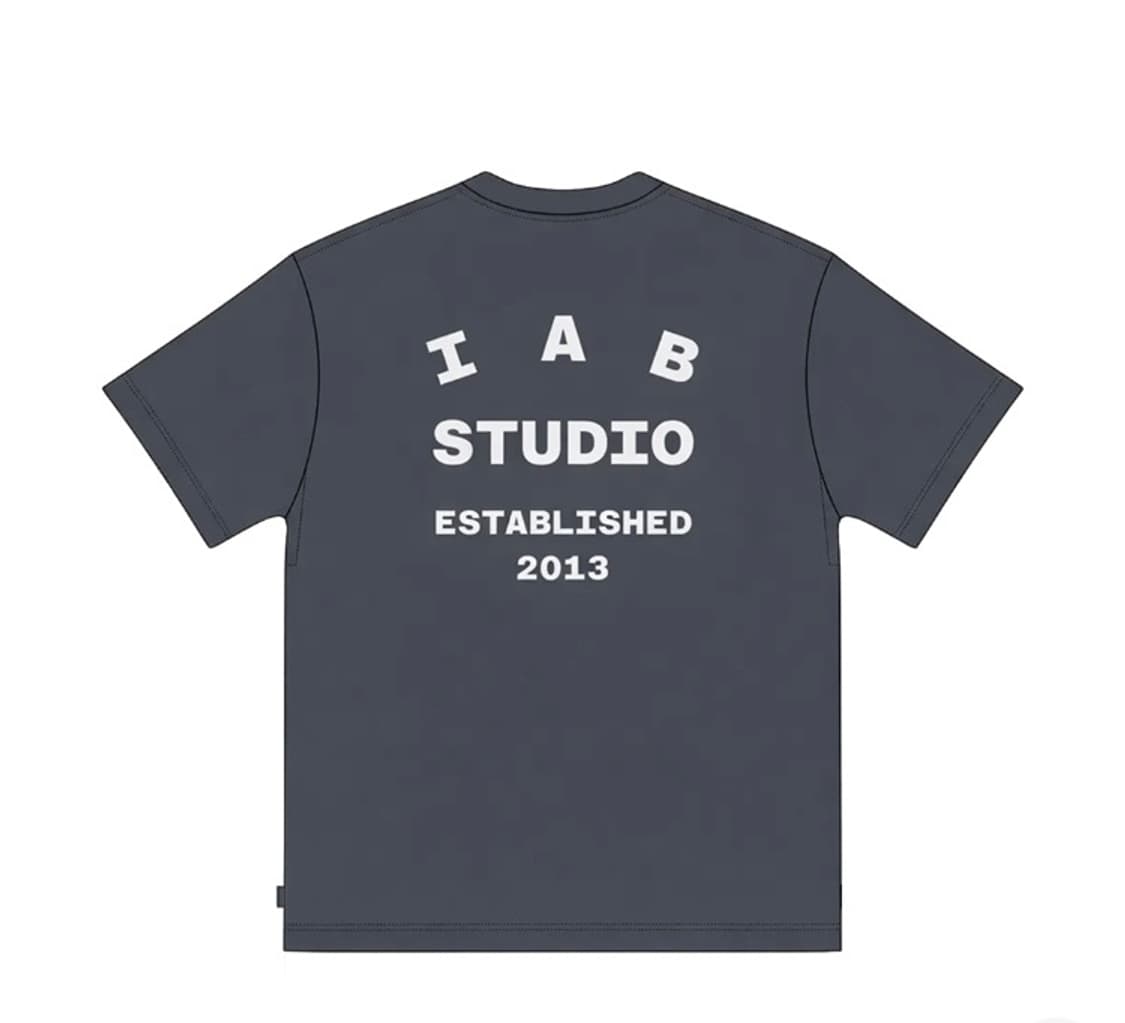 아이앱 스튜디오 26 아이앱 티셔츠 반팔 차콜 화이트 xl 상품이미지3