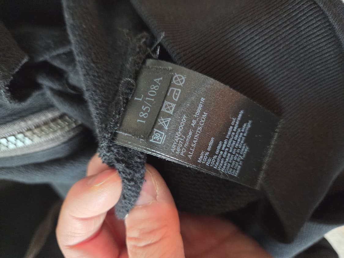 올세인츠 집업후드 L 사이즈 상품이미지4