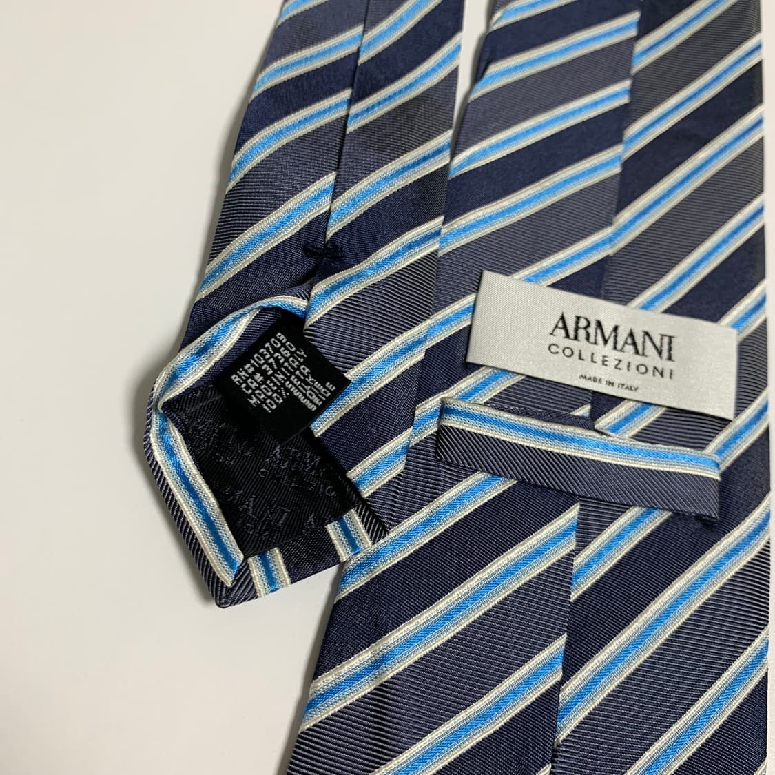 알마니(ARMANI) 스트라이프 클래식넥타이 명품 100실크 최상급 상품이미지7