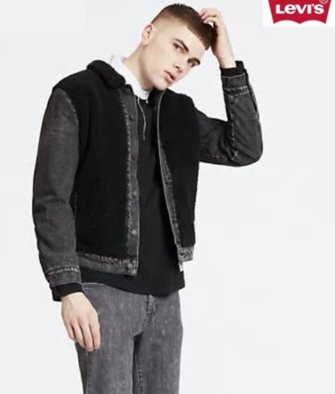 리바이스 변형 쉐르파 트러커 데님 자켓 M 상품이미지3