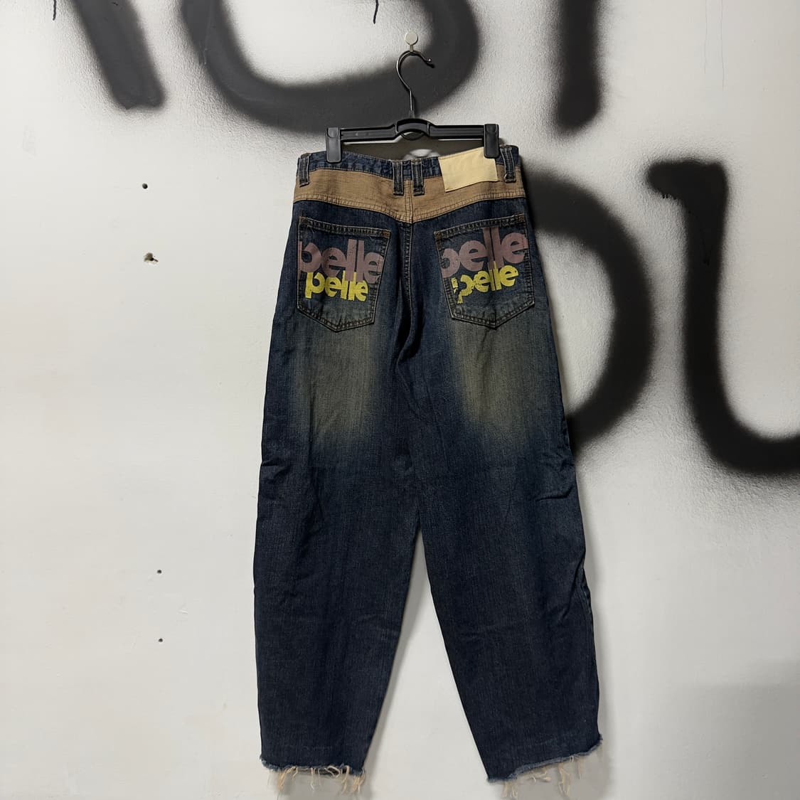 Pelle Pelle 00s 멀티 디테일 그런지 스타일 벌룬 데님 팬츠 상품이미지2