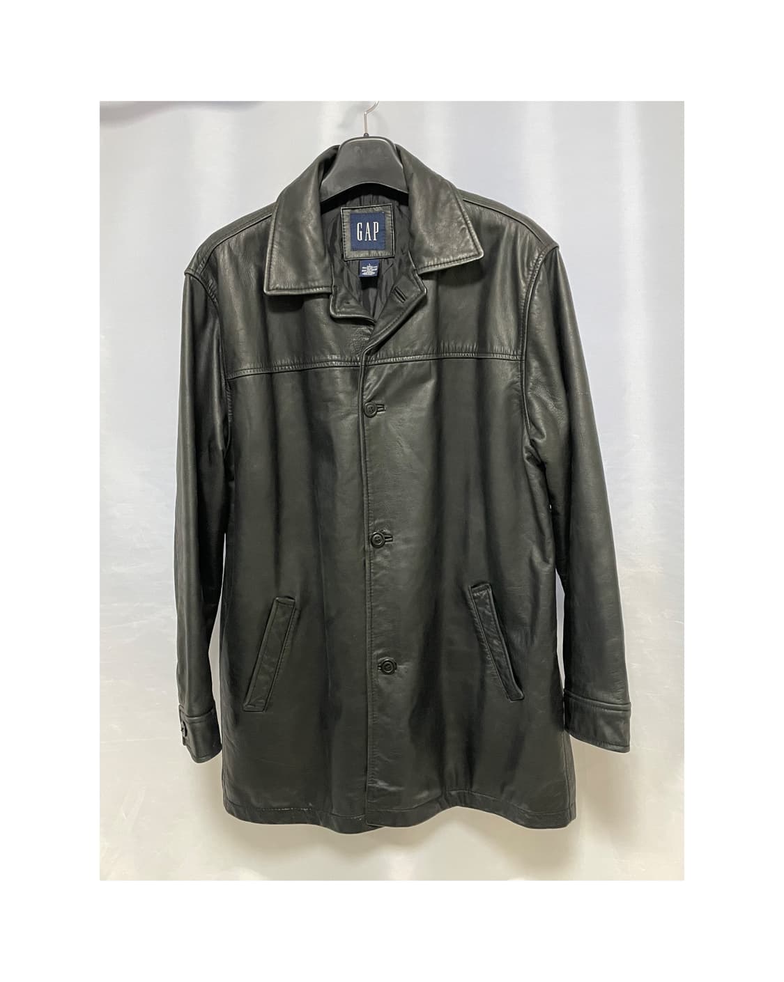 [D.O Archives] 90s 올드갭 레더 카코트 블랙(L) 상품이미지1